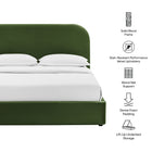 Modway Keynote King Performance Velvet Storage Platform Bed Frame