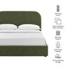 Modway Keynote King Fabric Upholstered Storage Platform Bed Frame