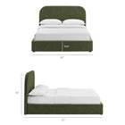 Modway Keynote King Fabric Upholstered Storage Platform Bed Frame