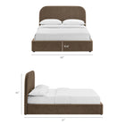 Modway Keynote King Fabric Upholstered Storage Platform Bed Frame