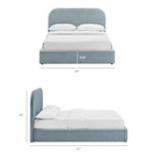 Modway Keynote King Fabric Upholstered Storage Platform Bed Frame