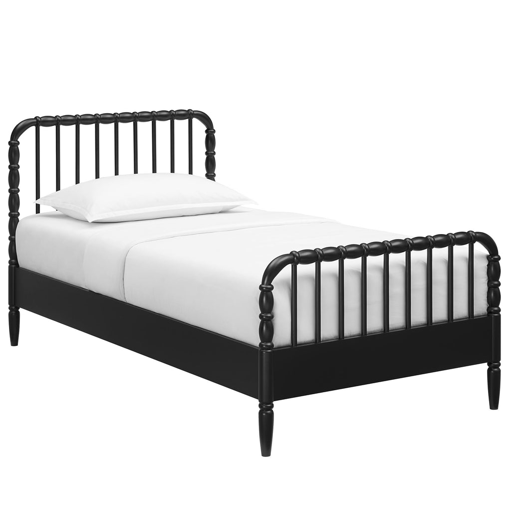 Modway Arlette Twin Size Wood Spindle Bed Frame