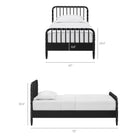 Modway Arlette Twin Size Wood Spindle Bed Frame