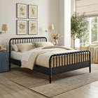 Modway Arlette Queen Size Wood Spindle Bed Frame