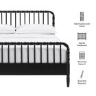 Modway Arlette King Size Wood Spindle Bed Frame