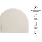 Modway Resort Twin Size Stain-Resistant Performance Velvet Arched Headboard