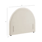 Modway Resort Twin Size Stain-Resistant Performance Velvet Arched Headboard