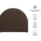 Modway Resort Twin Size Stain-Resistant Performance Velvet Arched Headboard