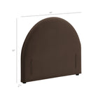 Modway Resort Twin Size Stain-Resistant Performance Velvet Arched Headboard