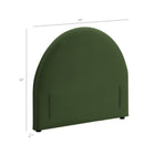 Modway Resort Twin Size Stain-Resistant Performance Velvet Arched Headboard