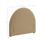 Modway Resort Twin Size Stain-Resistant Performance Velvet Arched Headboard