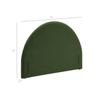 Modway Resort Queen Size Stain-Resistant Performance Velvet Arched Headboard
