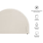 Modway Resort King Size Stain-Resistant Performance Velvet Arched Headboard