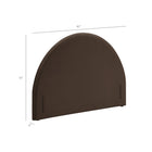 Modway Resort King Size Stain-Resistant Performance Velvet Arched Headboard