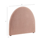 Modway Resort Twin Size Upholstered Fabric Arched Headboard