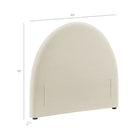 Modway Resort Twin Size Upholstered Fabric Arched Headboard