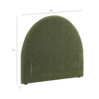 Modway Resort Twin Size Upholstered Fabric Arched Headboard