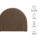 Modway Resort Twin Size Upholstered Fabric Arched Headboard