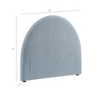 Modway Resort Twin Size Upholstered Fabric Arched Headboard