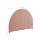 Modway Resort Full Size Upholstered Fabric Arched Headboard
