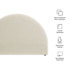 Modway Resort Queen Size Upholstered Fabric Arched Headboard