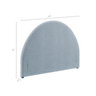 Modway Resort King Size Upholstered Fabric Arched Headboard