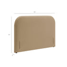 Modway Keynote Full Size Stain-Resistant Performance Velvet Headboard
