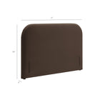 Modway Keynote Queen Size Stain-Resistant Performance Velvet Headboard
