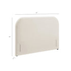 Modway Keynote King Size Stain-Resistant Performance Velvet Headboard