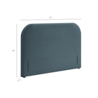 Modway Keynote King Size Stain-Resistant Performance Velvet Headboard