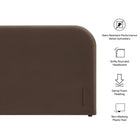 Modway Keynote King Size Stain-Resistant Performance Velvet Headboard