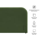 Modway Keynote King Size Stain-Resistant Performance Velvet Headboard