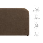 Modway Keynote Queen Size Upholstered Fabric Headboard