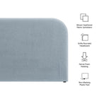 Modway Keynote Queen Size Upholstered Fabric Headboard