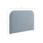 Modway Keynote King Size Upholstered Fabric Headboard