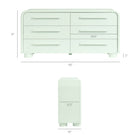 Modway Bellamy Curved 6-Drawer Dresser