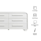 Modway Bellamy Curved 6-Drawer Dresser