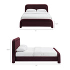 Modway Beck Queen Performance Velvet Platform Bed
