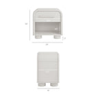 Modway Bellamy Curved 1-Drawer Nightstand