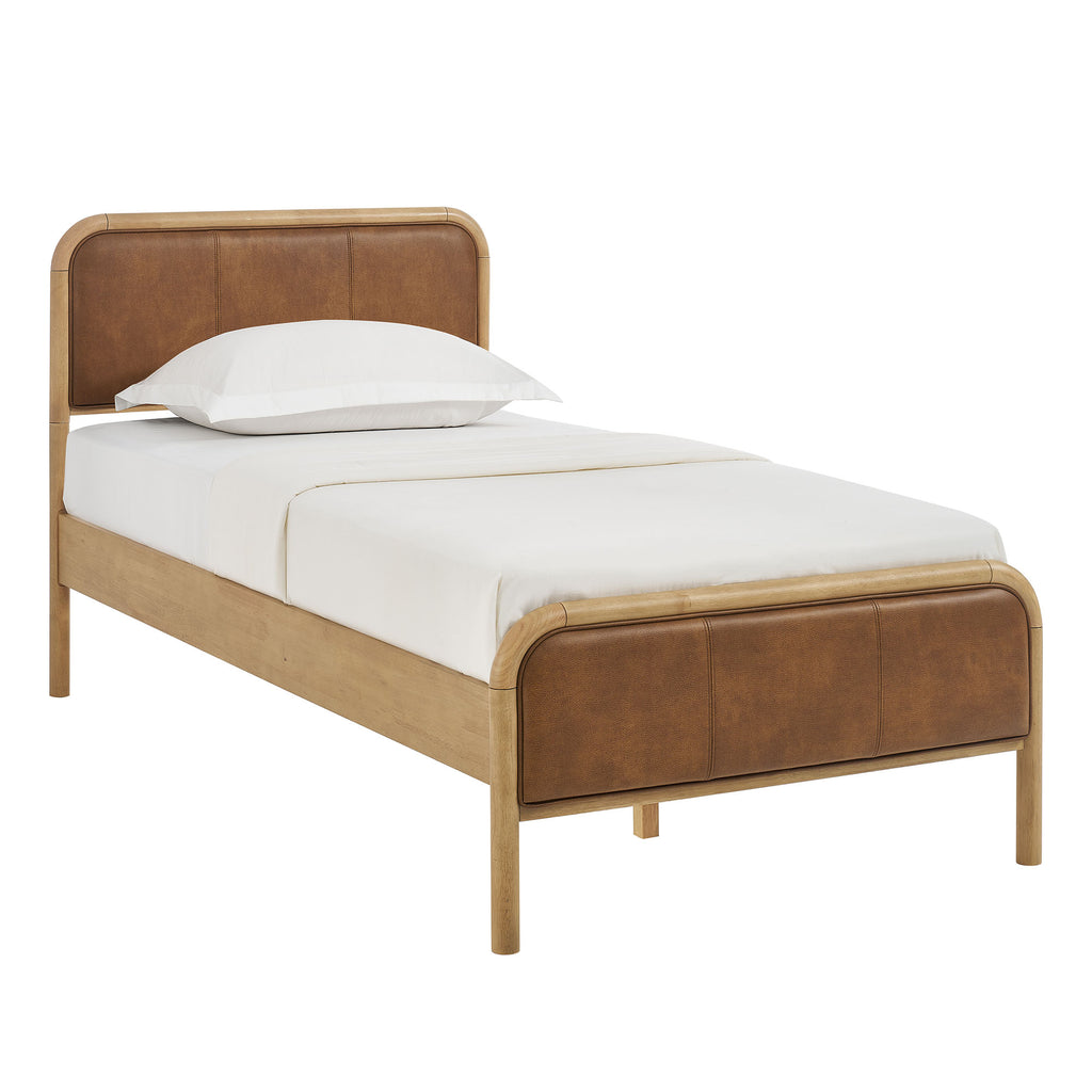 Modway Wexford Vegan Leather Twin Platform Bed
