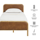 Modway Wexford Vegan Leather Twin Platform Bed