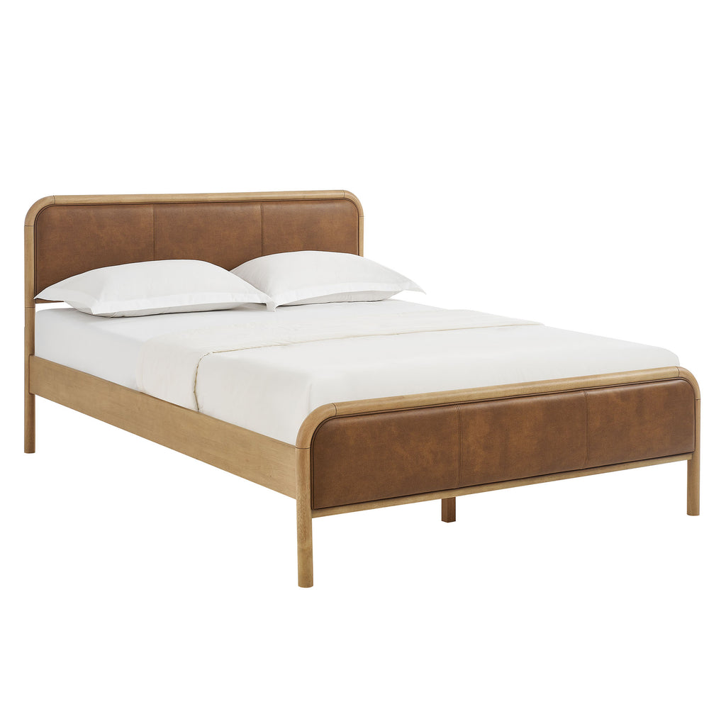 Modway Wexford Vegan Leather Full Platform Bed