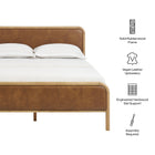 Modway Wexford Vegan Leather Full Platform Bed
