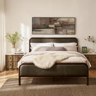 Modway Wexford Vegan Leather Queen Platform Bed