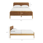 Modway Wexford Vegan Leather King Platform Bed