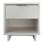 Manhattan Comfort Granville Modern 18" Nightstand in White (1-Drawer)