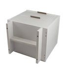 Manhattan Comfort Granville Modern 18" Nightstand in White (2-Drawer)