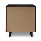 Manhattan Comfort Granville Modern 18" Nightstand in Black (2-Drawer)