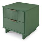 Manhattan Comfort Granville Modern 18" Nightstand in Sage Green (2-Drawer)