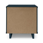 Manhattan Comfort Granville Modern 18" Nightstand in Midnight Blue (2-Drawer)